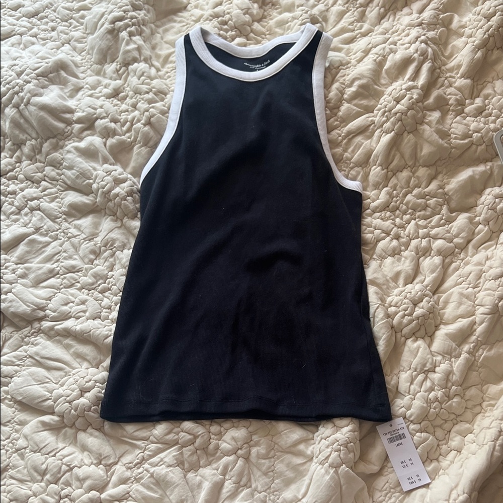 Abercrombie & Fitch Black and White Tank Top